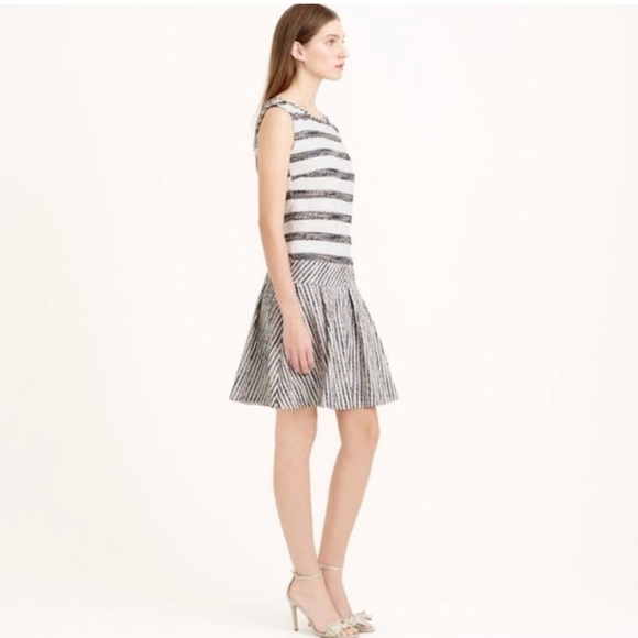 J. Crew Dress Tweed Striped - Picture 2 of 6